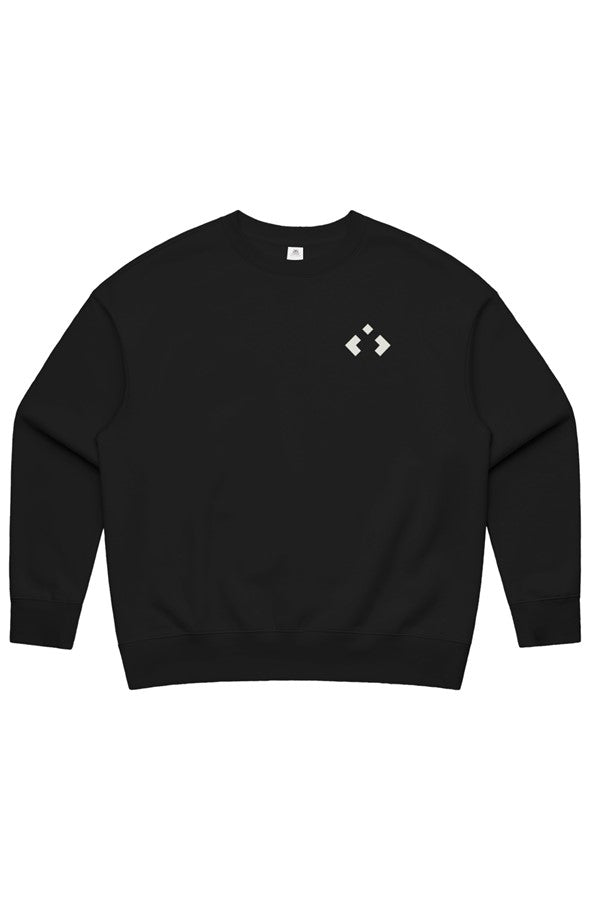 12 Women's Heavy Embroidered Crew